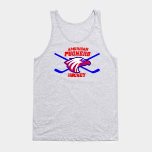 American Puckers Hockey Eagle Tank Top